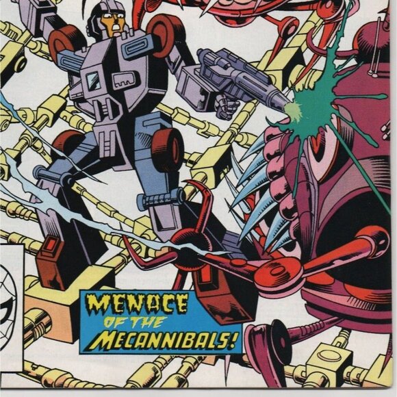Transformers 52 Marvel Comics 1989 FN/VF 7.0 Mecannibals - Picture 15 of 16